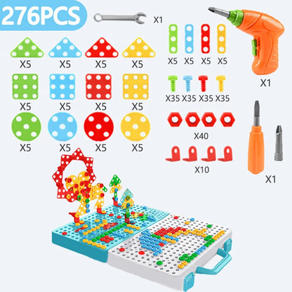 Jeu de construction, Puzzles créatifs, kit 276 pièces