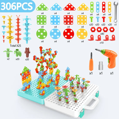Jeu de construction, Puzzles créatif, kit 306 pièces