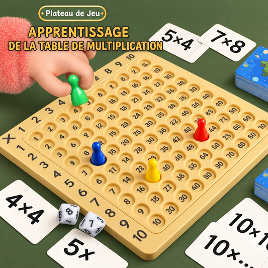 Jeu de société de multiplication pour enfants