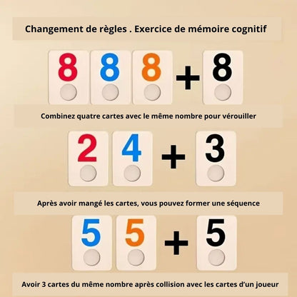 Jeu de société famille, Rummy Game, jeu de mémoire cognitif.