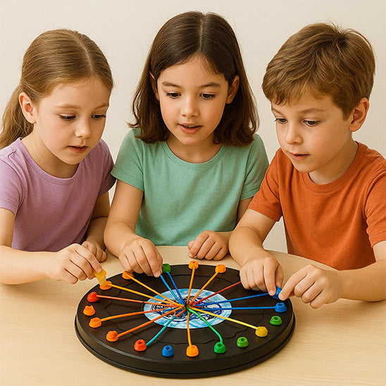 Jeu de société famille, Puzzle en corde torsadée développe la créativité