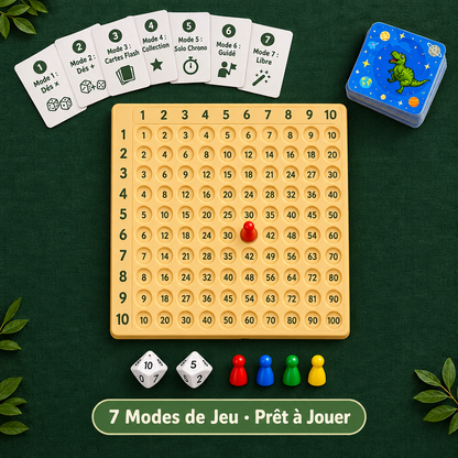 Jeu de table mathématique en bois Montessori