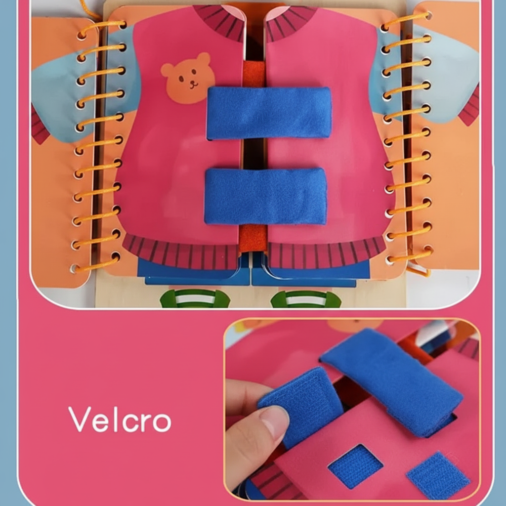 Détail velcro - Apprentissage tactile