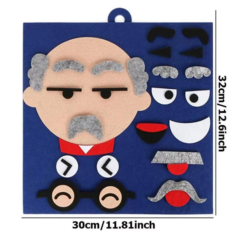 Jeu des émotions avec Planche varainte bleu foncé