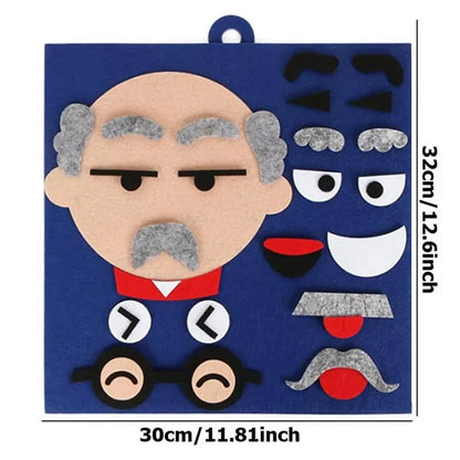 Jeu des émotions avec Planche varainte bleu foncé