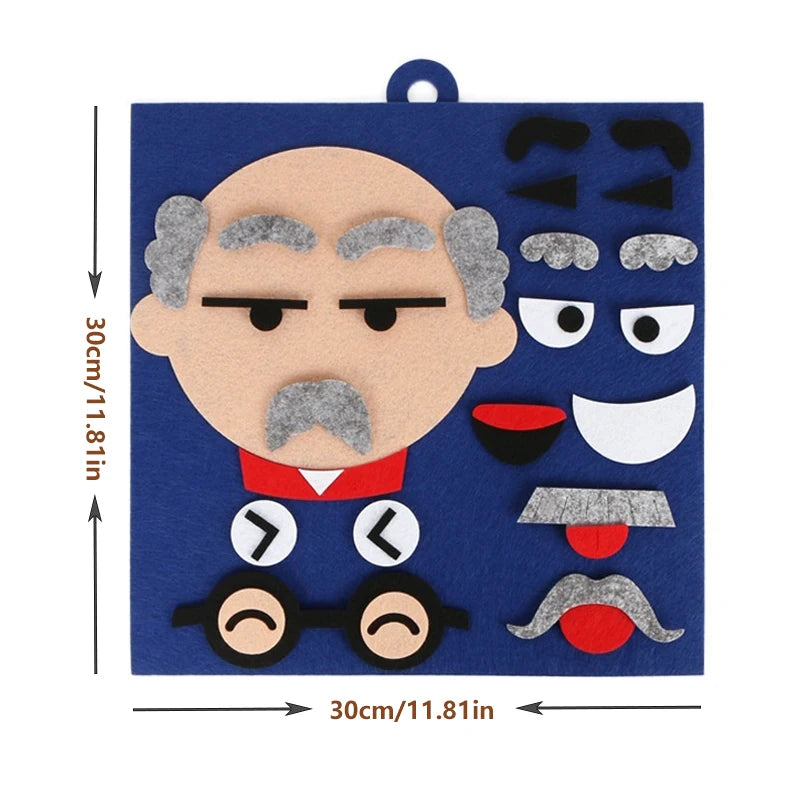 Jeu des emotions bleu foncé