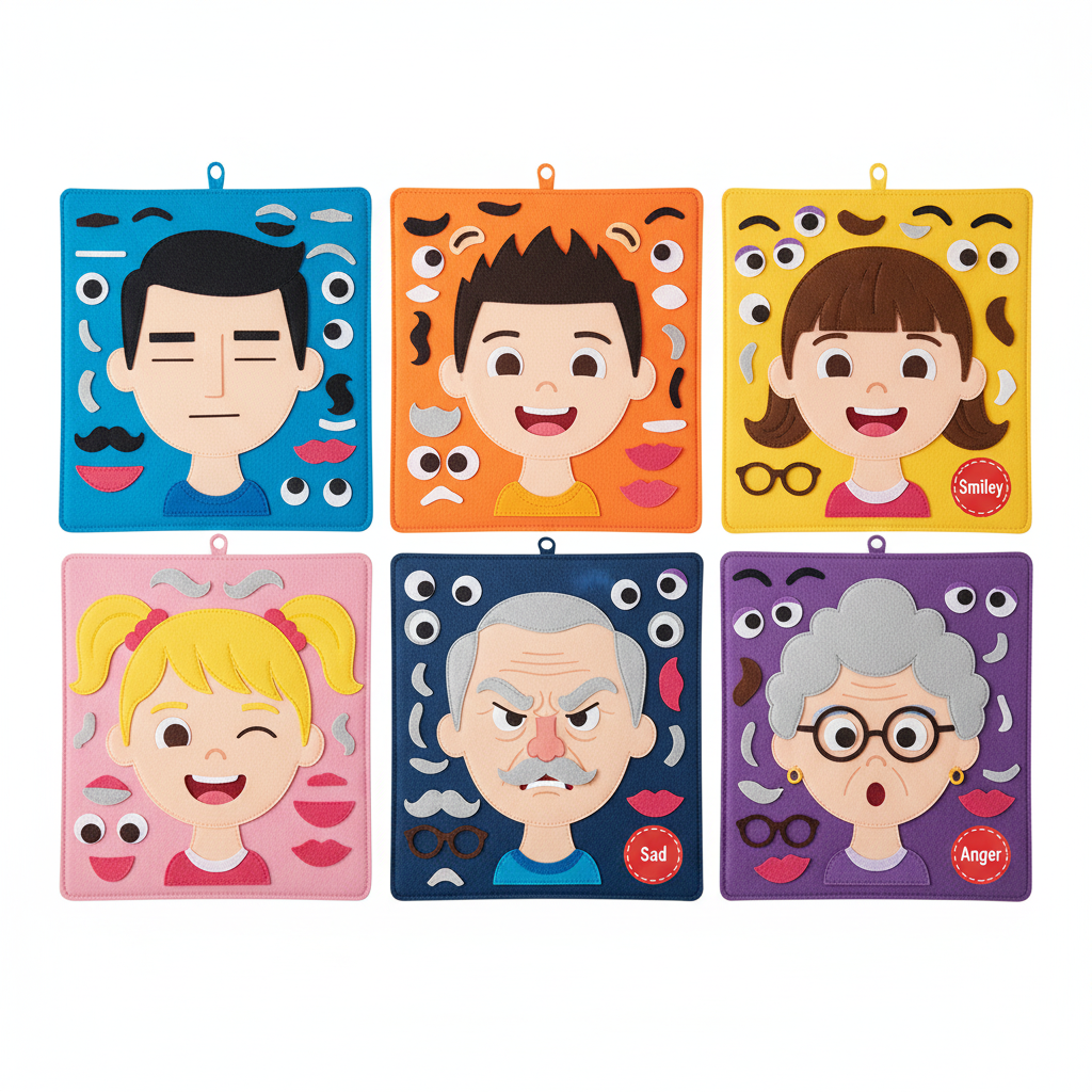 Collection diversifiée 6 plateaux émotions
