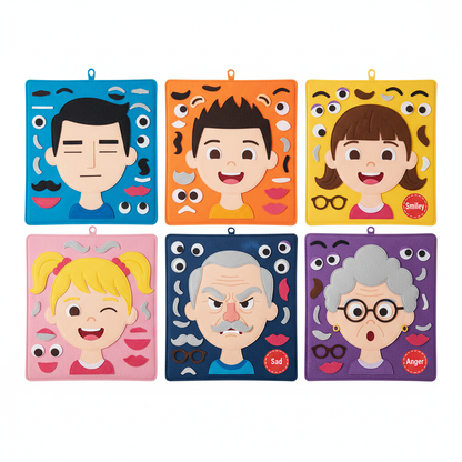 Collection diversifiée 6 plateaux émotions