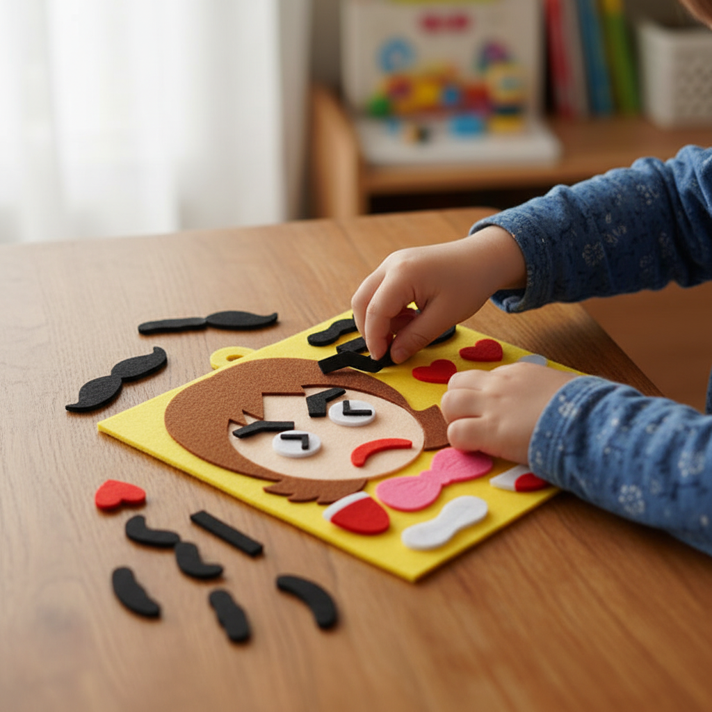 Enfant développant motricité fine