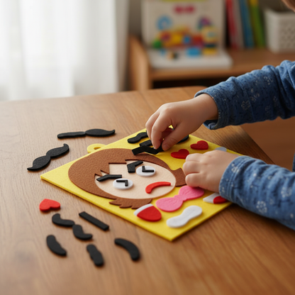 Enfant développant motricité fine