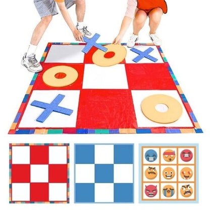 Jeu coopératif XO échecs plein air