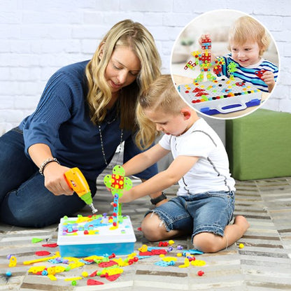 Jeux de Construction, Perceuse Électrique pour Enfants, un jeu de créativité