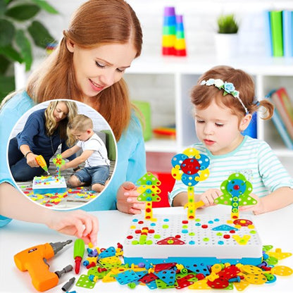 Jeux de Construction, Perceuse Électrique pour Enfants, apprentissage 