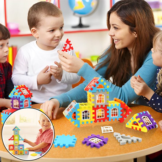 Jeux de Construction stimulent la reconnaissance ds couleurs