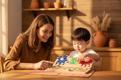 Parent et enfant jouant ensemble