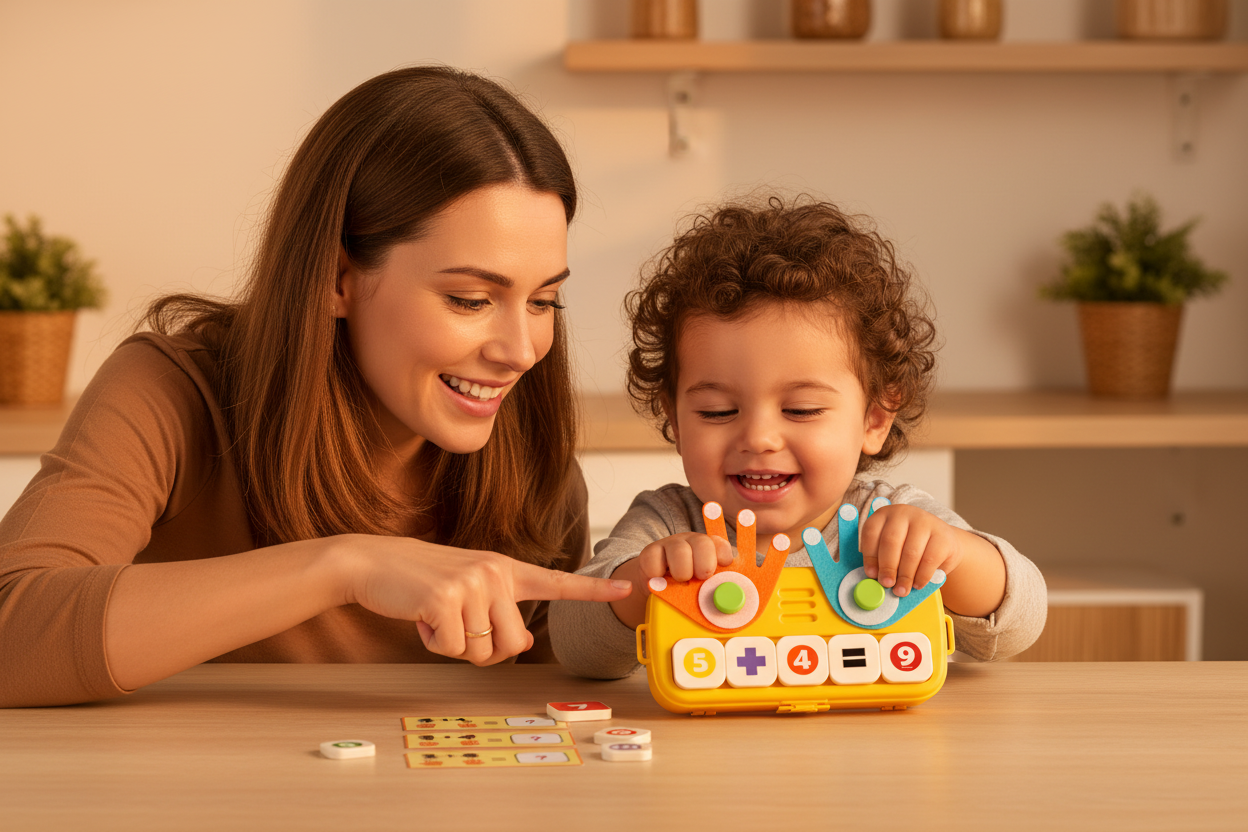 Parent et enfant jouant ensemble