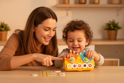 Parent et enfant jouant ensemble