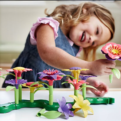 Jeux de Construction Jardin de Fleurs aient à l'enfant à développer ses capacités individuelle