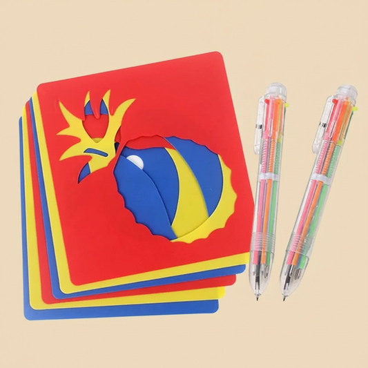 pochoirs de dessin lavables enfants 6–12 ans