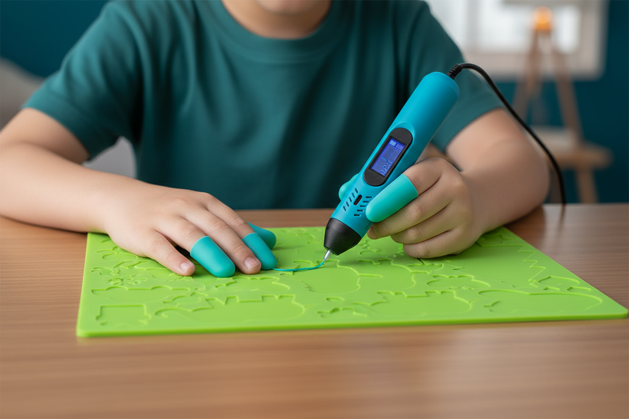 Sécurité protège-doigts tapis silicone 