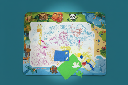 tapis de gribouillage enfant pliable voyage restaurant