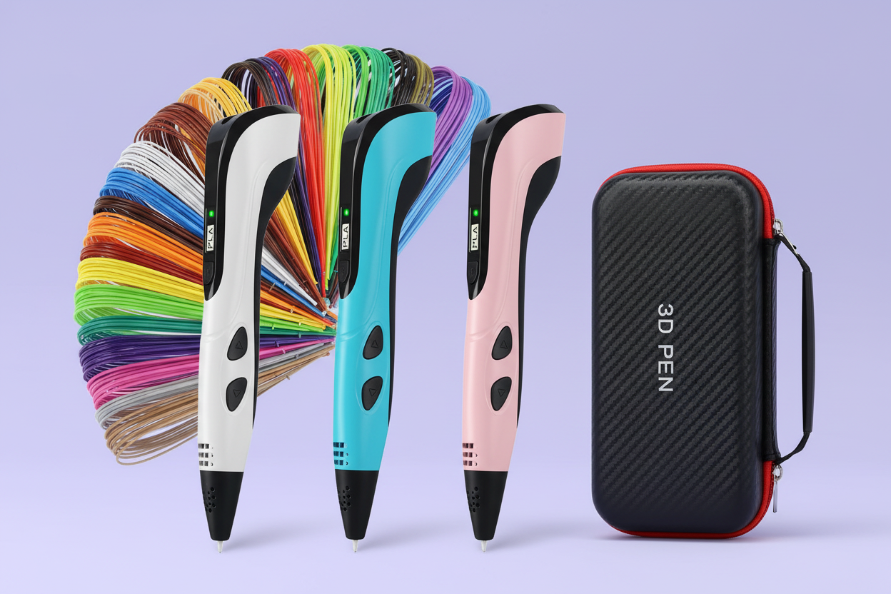 3 coloris stylo 3D 