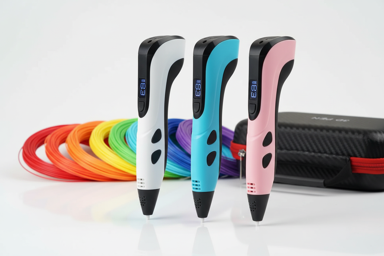 3 variantes couleurs stylo 3D