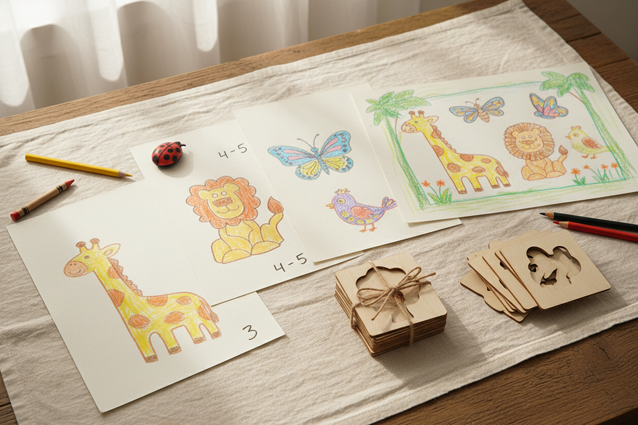 cadeau éducatif enfant 4 ans 5 ans 6 ans arts plastiques