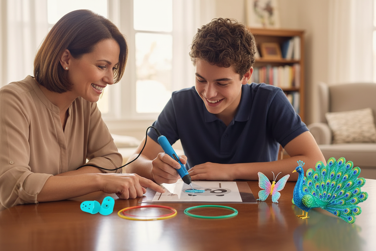 Moments complices famille stylo 3D