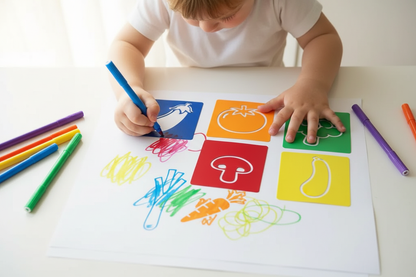 Pochoirs légumes enfants
