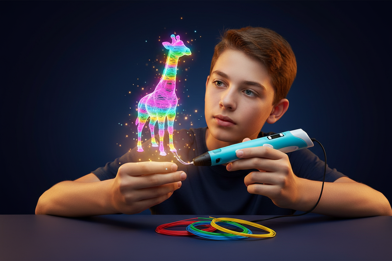 • stylo d’impression 3D avec écran LCD pour enfants 9–12 ans et ados 14+