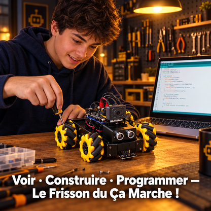 Kit robotique avec caméra WiFi ESP32 et reconnaissance d'images