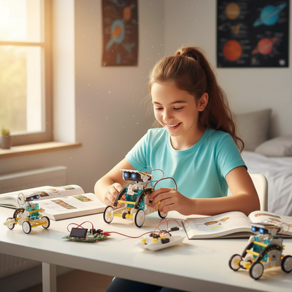 Léa passionnée par la science grâce au robot solaire