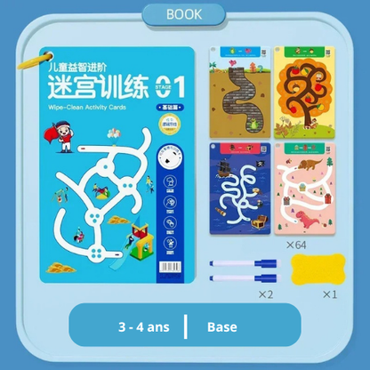 Livre enfant, Jeu de Labyrinthe avec Stylo, ensemble de base