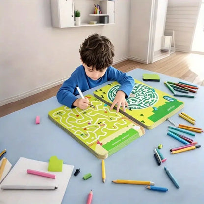 Livre enfant, Jeu de Labyrinthe avec Stylo, outil d'apprentissage