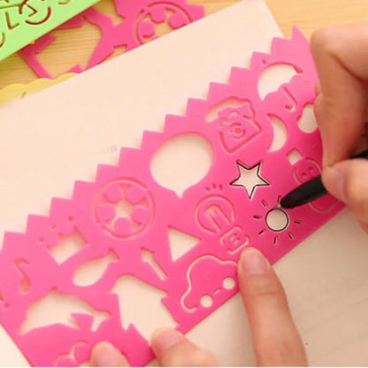 Matériel de dessin, Pochoir de peinture, développement de la mémoire visuelle