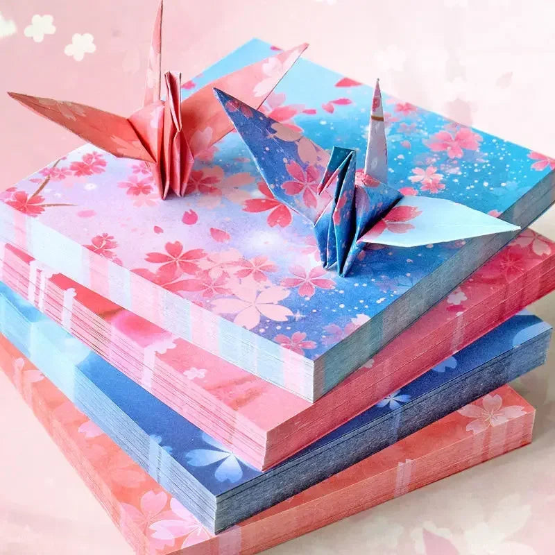  Papier Origami , 4 blocs de feuilles