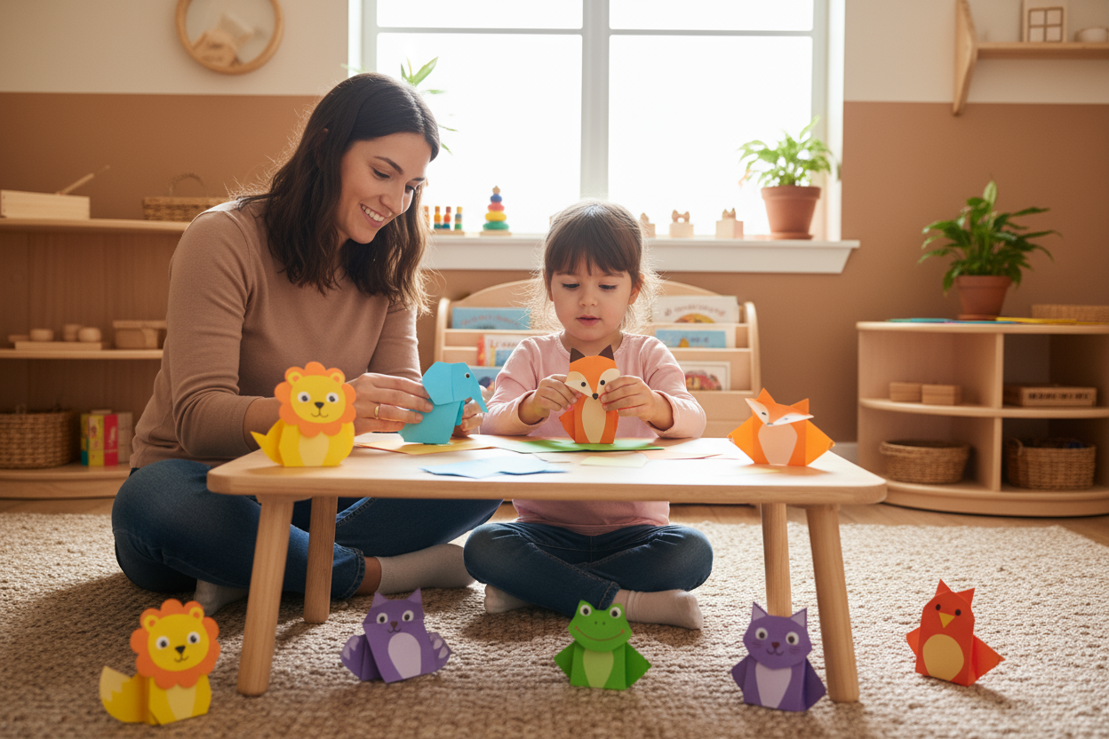 Apprentissage parent-enfant Montessori