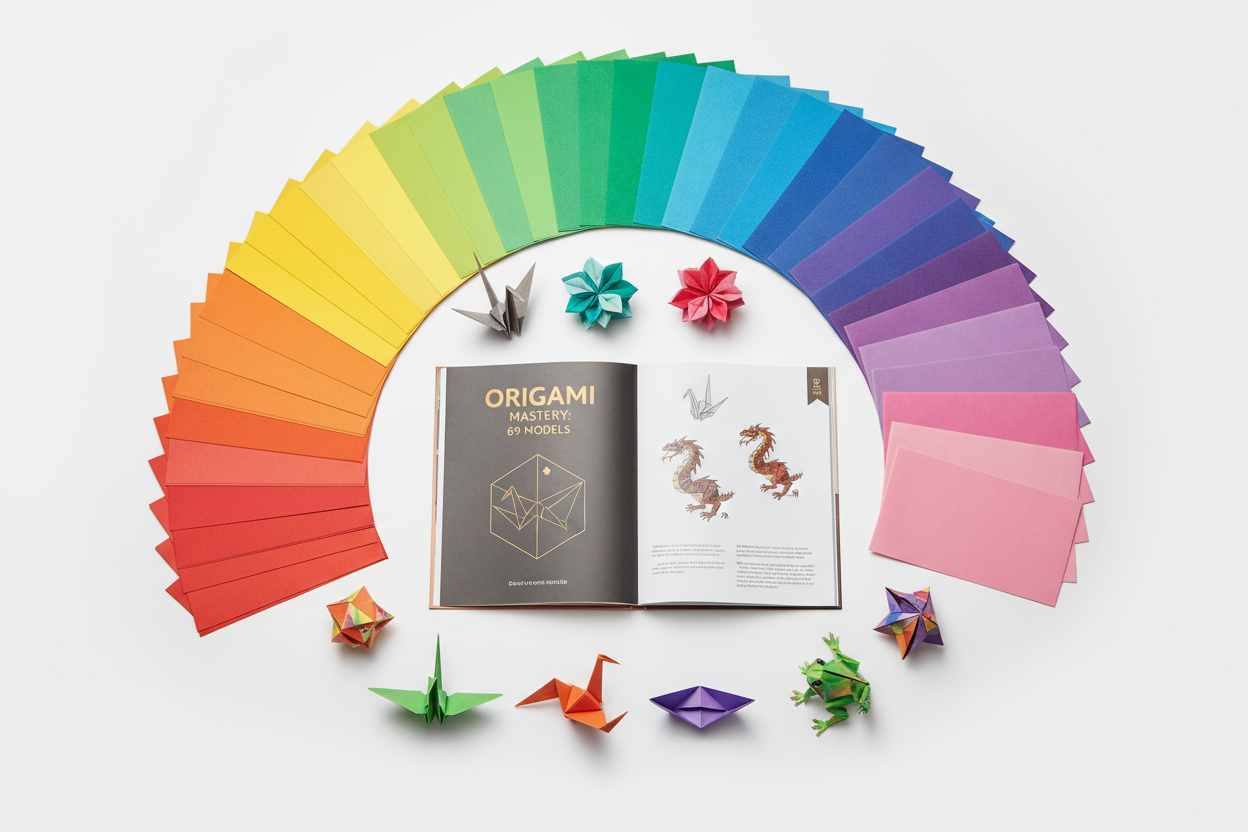 Contenu du kit : 400 feuilles et livre 69 modèles