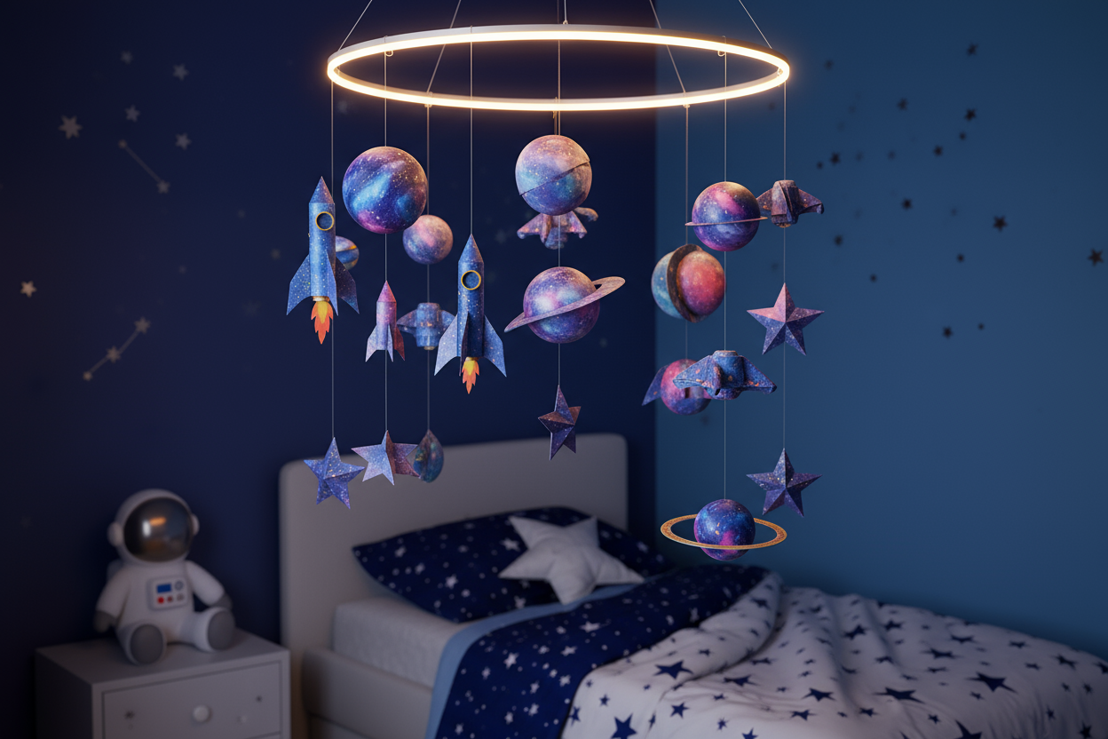 Papier Origami, Décorations spatiales créatives
