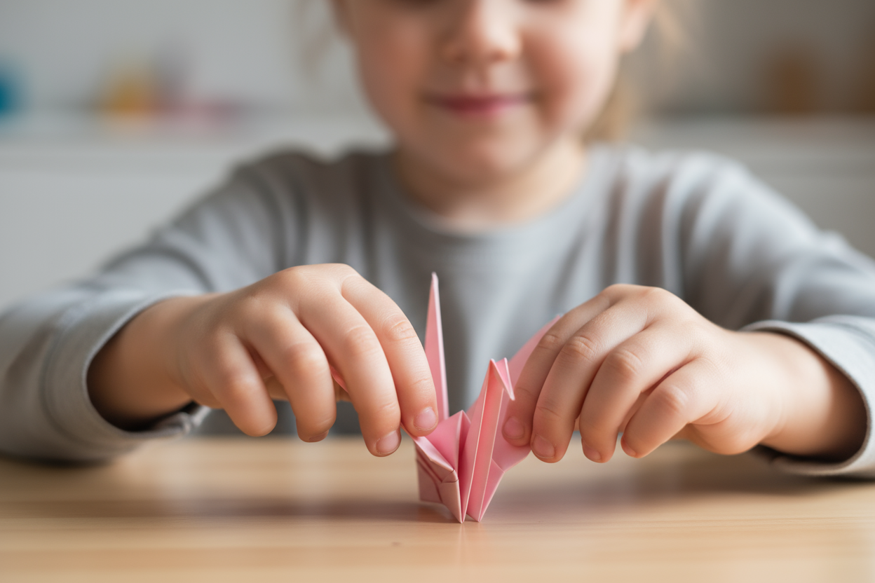 Papier Origami, Développement de la motricité fine