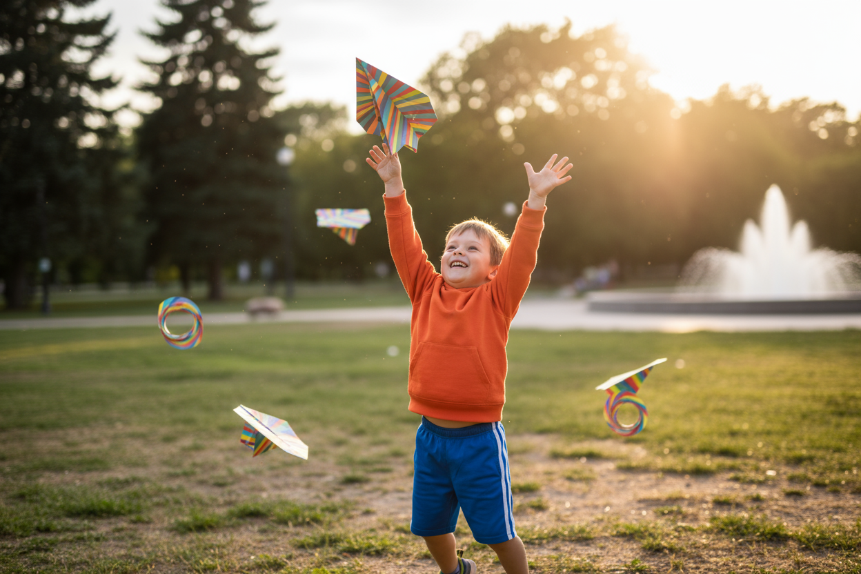 Papier Origami : Jeu actif et amusement