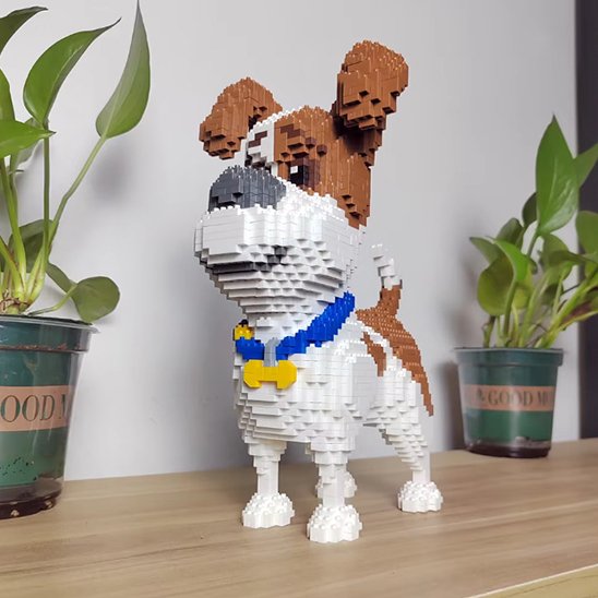Puzzle 3D, Nanoblocs Husky Sibérien, un jeu de construction créative 