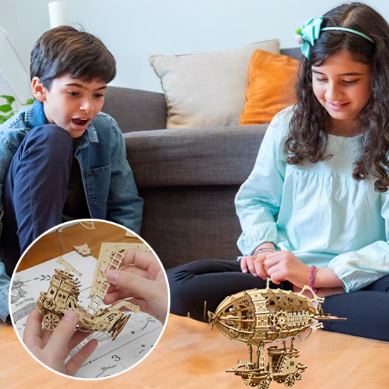 Puzzle 3D, Voiture en Bois, développement des compétences essentielles en ingénierie mécanique