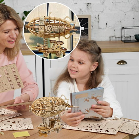 Puzzle 3D, Voiture en  Bois, un jeu éducatif pour le développement cognitif de l'enfant.