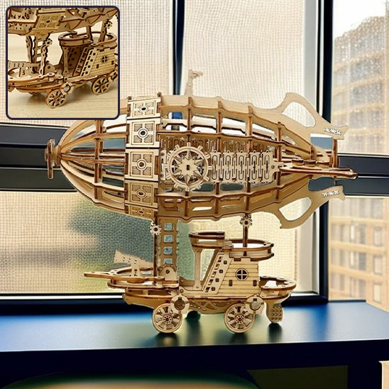 Puzzle 3D Voiture en Bois, jeu de construction spatiale.