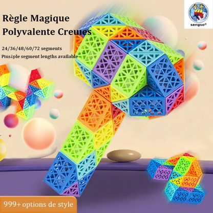Règle magique polyvalente creuse avec 999+ options de style