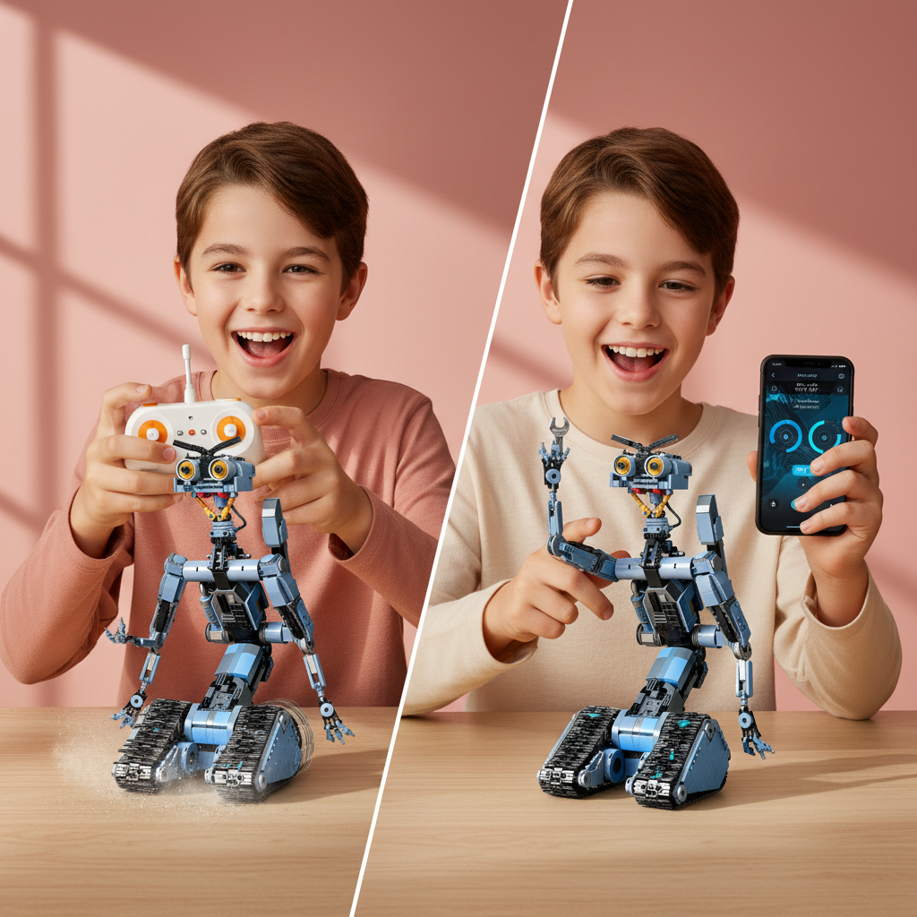 Modes de jeu télécommande et app