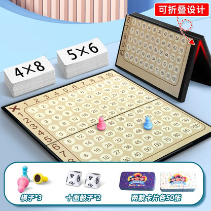 Jeu de Maths pour Enfants — Planche de Multiplication en Bois Montessori, Dès 6 Ans