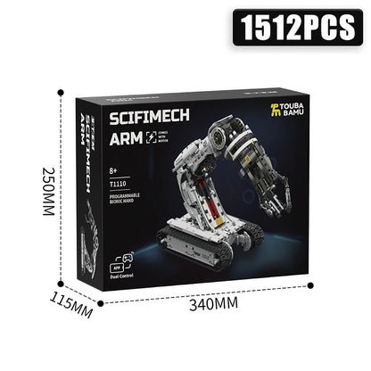 Jouet Robot pour Enfants 8-12 ans | Bras Robotique Programmable 1512 Pièces — Sci-Fi Mech Arm RC